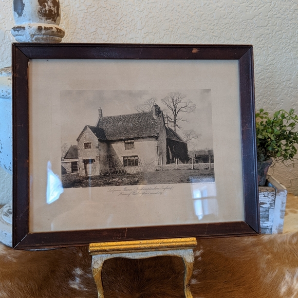 Antique AW Elson Carbon Print 1900 Framed English